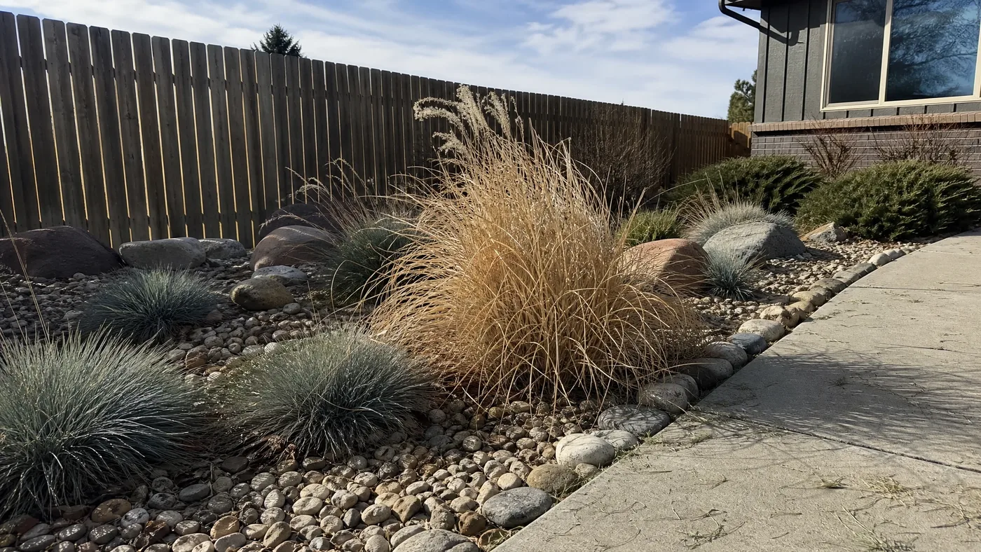Little Kitten Maiden Grass vs Blue Fescue: Size and Season